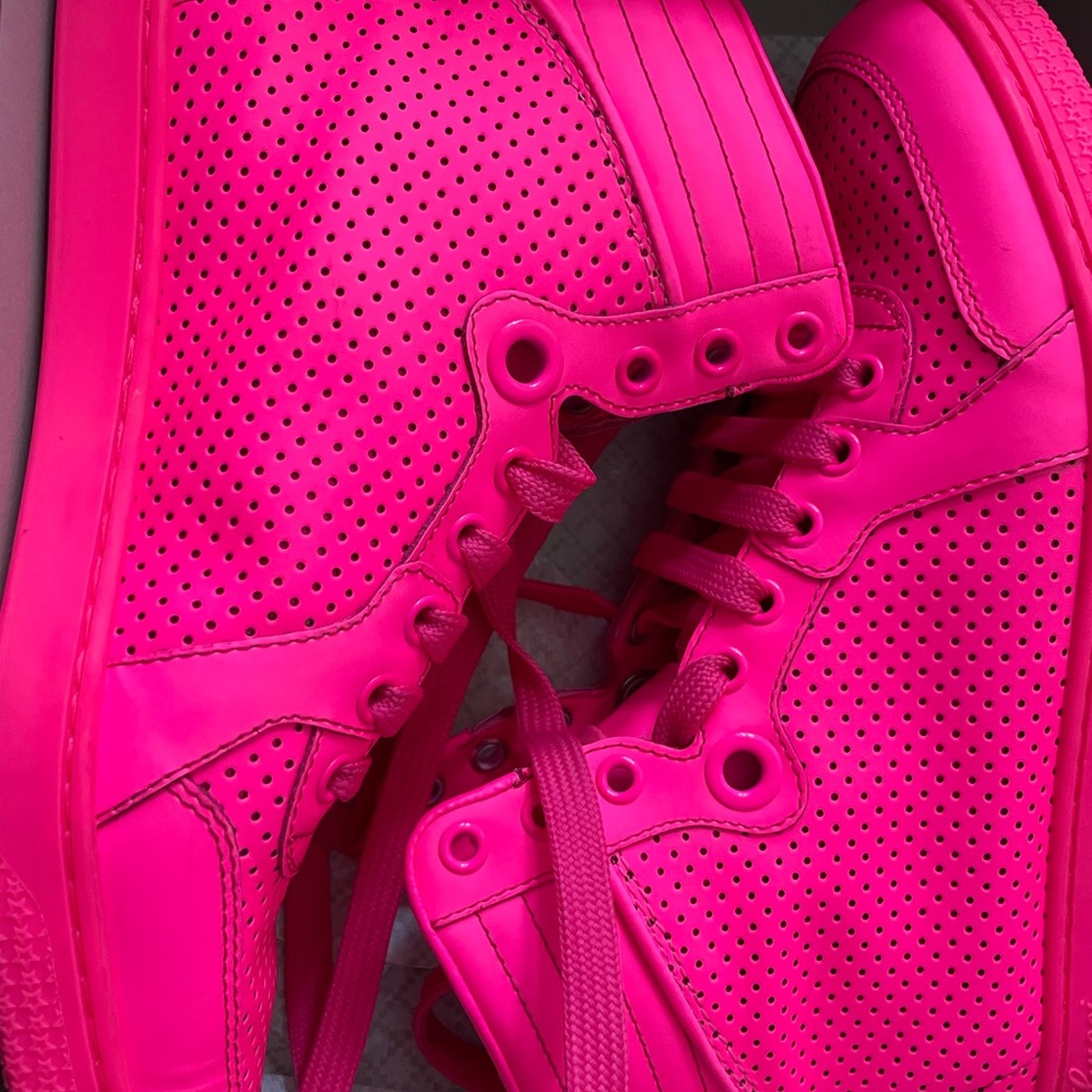 Gucci sneakers neon pink for womens - Picture 4 of 7